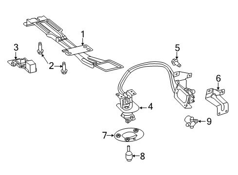 2022 Ram ProMaster 2500 Spare Tire Carrier Diagram 3 - Thumbnail