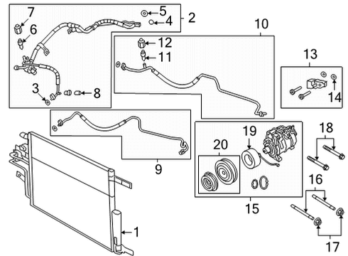 2023 Ram 1500 A/C Condenser Diagram 3 - Thumbnail