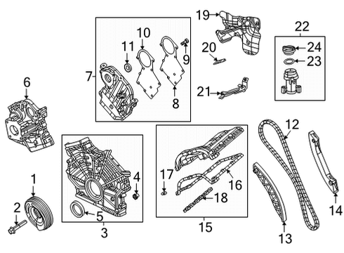 2022 Jeep Wrangler Valve & Timing Covers Diagram