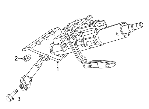 2022 Ram ProMaster City Steering Column & Wheel, Steering Gear & Linkage Diagram 4 - Thumbnail
