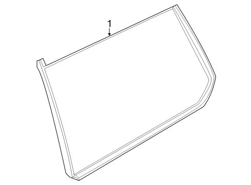 2023 Jeep Grand Cherokee Glass & Hardware  Diagram