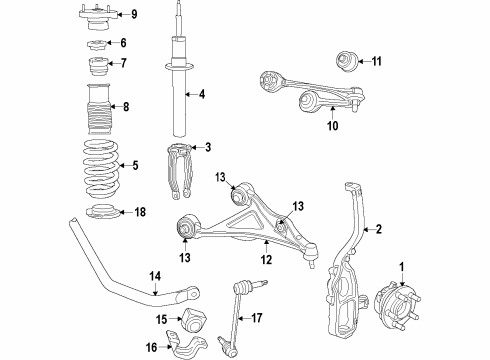 2015 Dodge Charger Shock Absorber Diagram for 68531060AB