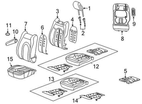 2022 Chrysler Voyager Front Seat Components Diagram 3 - Thumbnail