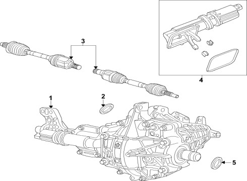 2023 Jeep Grand Wagoneer L Differential, Front Diagram for 68603886AB