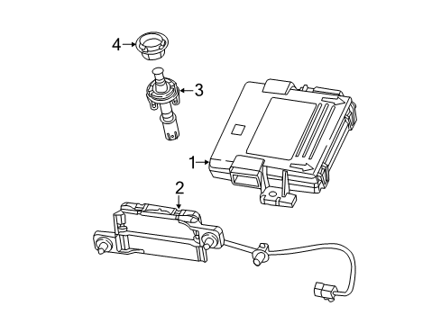 2021 Chrysler Pacifica Transmitter Diagram for 68419652AC