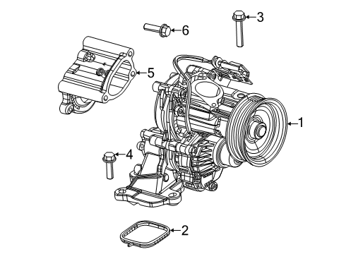 2022 Jeep Cherokee Water Pump Diagram 1 - Thumbnail