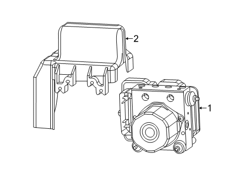 2023 Ram ProMaster 2500 ABS Components Diagram