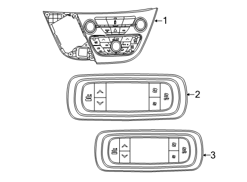 2022 Chrysler Voyager Control Assembly Diagram for 7AS341X8AB
