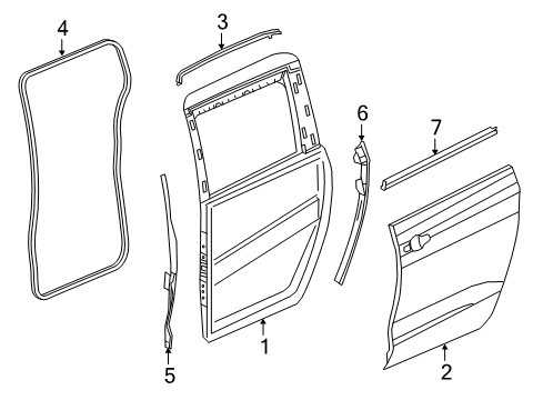 2022 Chrysler Voyager Door & Components Diagram 2 - Thumbnail