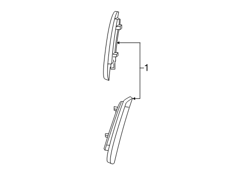 2021 Dodge Charger Side Marker Lamps Diagram 1 - Thumbnail