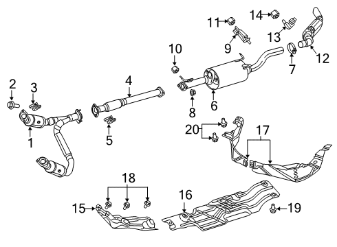 2023 Ram 1500 Exhaust Components Diagram 5 - Thumbnail