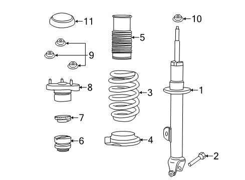 2022 Chrysler 300 Struts & Components  Diagram 2 - Thumbnail