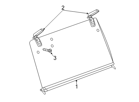 2023 Jeep Wrangler Glass - Top Diagram 1 - Thumbnail