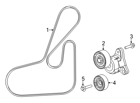 2023 Jeep Cherokee Belts & Pulleys Diagram 2 - Thumbnail