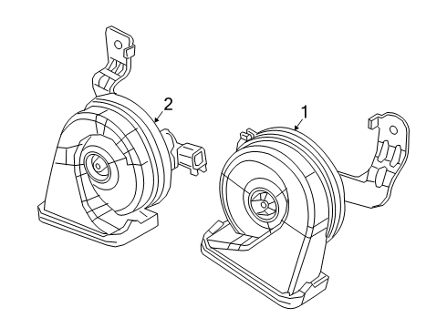2023 Jeep Gladiator Horn Diagram