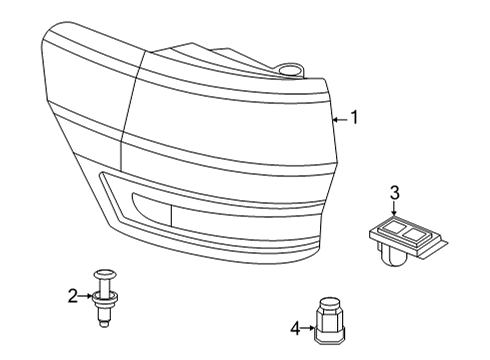 2022 Jeep Grand Cherokee WK Combination Lamps Diagram 2 - Thumbnail
