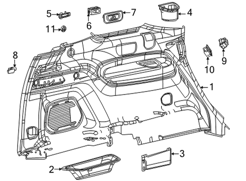 2021 Jeep Grand Cherokee L Power Seats Diagram 2 - Thumbnail