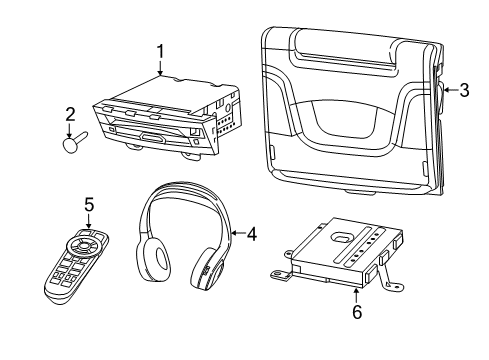 2022 Chrysler Voyager Entertainment System Components Diagram