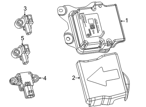 2024 Jeep Wagoneer Control Module Diagram for 68425814AF