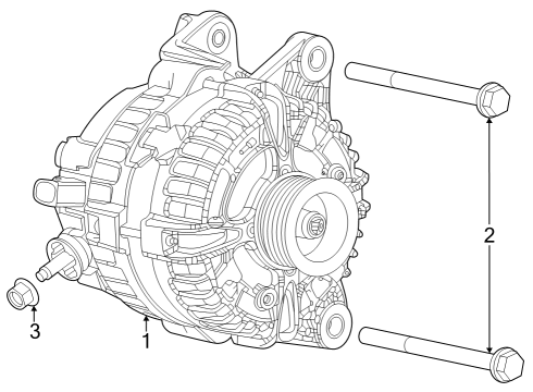 2023 Jeep Compass Alternator Diagram for 68427973AB