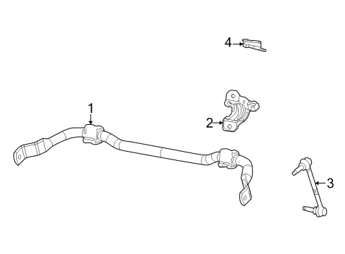 2024 Jeep Grand Cherokee L Stabilizer Bar & Components - Front Diagram 1 - Thumbnail