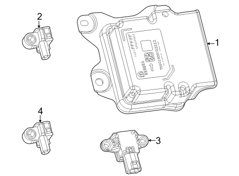 2024 Jeep Grand Cherokee Air Bag Components Diagram 2 - Thumbnail