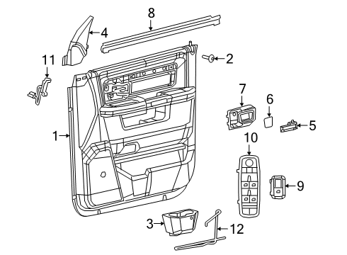 2023 Ram 3500 Front Door - Electrical Diagram 2 - Thumbnail