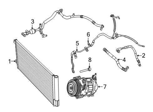 2022 Ram ProMaster City A/C Condenser Diagram