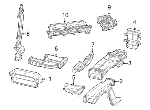 2023 Jeep Grand Cherokee Ducts Diagram