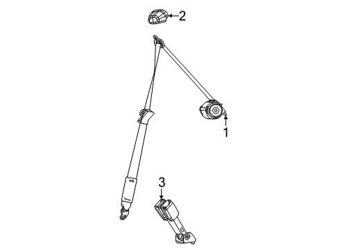 2021 Jeep Grand Cherokee L Third Row Seat Belts Diagram