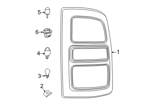 2022 Ram 3500 Tail Lamps Diagram 2 - Thumbnail