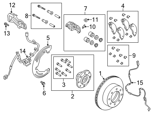 2022 Ram 2500 Brake Components Diagram 2 - Thumbnail
