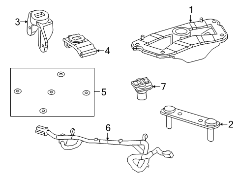 2023 Ram 2500 Trailer Hitch Components Diagram 2 - Thumbnail