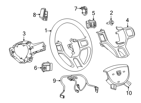 2021 Ram 1500 Classic Steering Column & Wheel, Steering Gear & Linkage Diagram 5 - Thumbnail