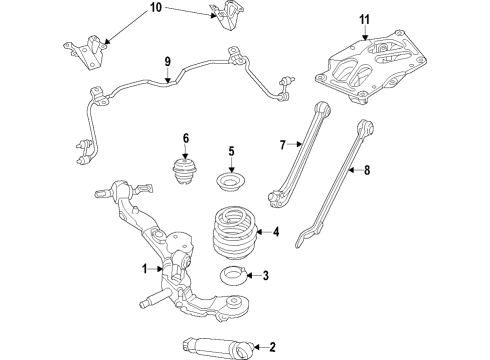 2022 Ram ProMaster City Rear Suspension, Stabilizer Bar, Suspension Components Diagram 1 - Thumbnail