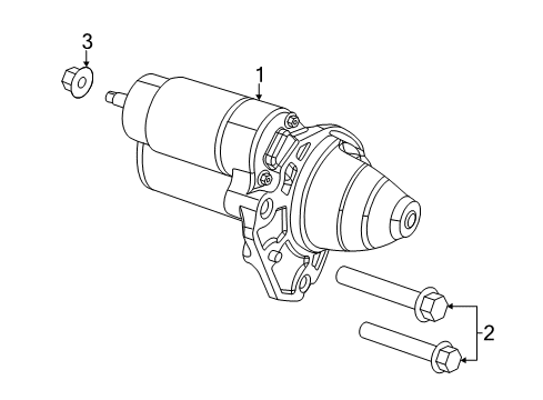 2022 Ram ProMaster 2500 Starter Diagram 1 - Thumbnail