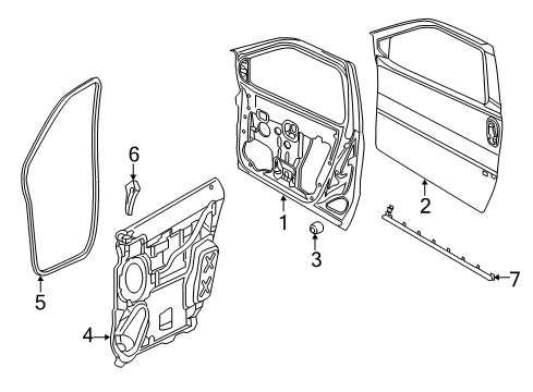 2022 Ram ProMaster City Door & Components Diagram 2 - Thumbnail