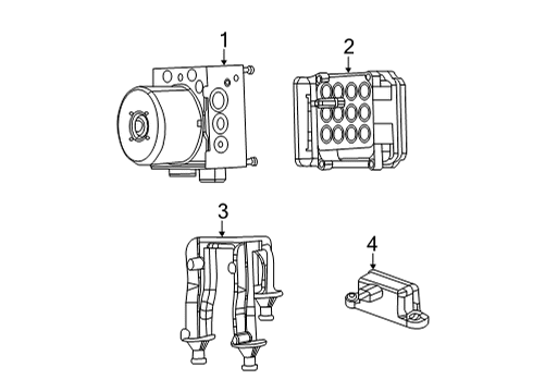 2022 Chrysler 300 ABS Components Diagram