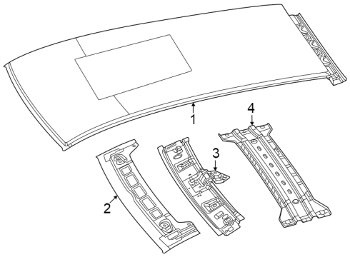 2024 Dodge Hornet Roof & Components Diagram 2 - Thumbnail