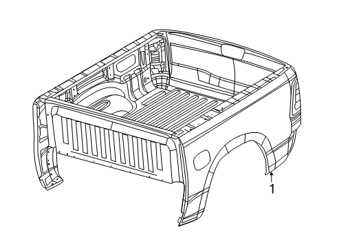 2023 Ram 1500 Box Assembly Diagram 2 - Thumbnail
