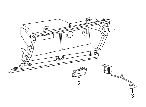 2022 Ram 2500 Glove Box Diagram 1 - Thumbnail