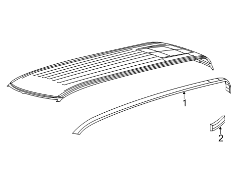 2023 Ram 2500 Exterior Trim - Cab Diagram 2 - Thumbnail