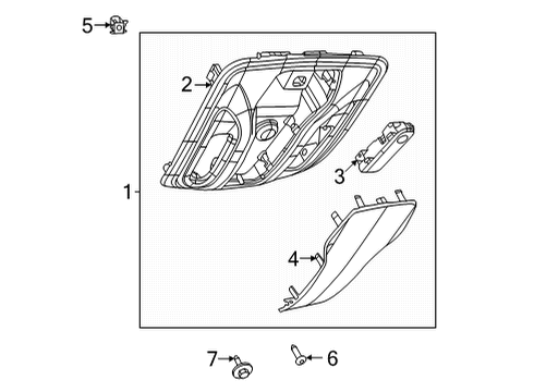 2021 Chrysler Voyager Overhead Console Diagram 2 - Thumbnail