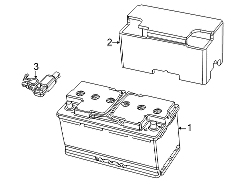 2022 Jeep Grand Wagoneer Battery Diagram for 68503242AA