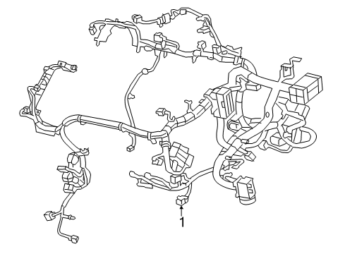 2022 Jeep Cherokee Engine Harness Diagram for 68530584AA
