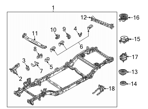 2024 Jeep Wrangler Frame & Components Diagram