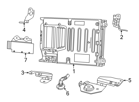 2023 Ram 1500 Battery, Cooling System  Diagram 3 - Thumbnail