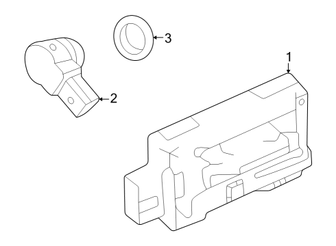 2023 Jeep Grand Cherokee Electrical Components - Rear Bumper Diagram 2 - Thumbnail