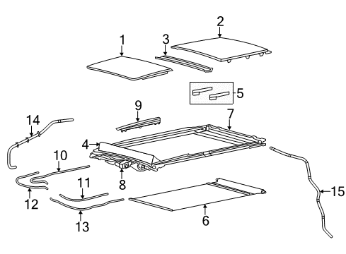 2022 Jeep Grand Cherokee WK Sunroof Diagram 1 - Thumbnail