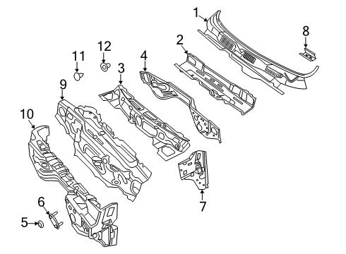 2022 Ram 2500 Cab Cowl Diagram 2 - Thumbnail